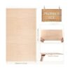 Fabbay 20 hojas de tilo de tilo finas hojas de madera para