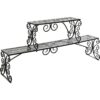 MyGift soporte organizador de metal con 2 estantes para_2