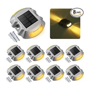 Paquete de 8 luces solares D012 para cubierta de muelle_1