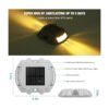 Paquete de 8 luces solares D012 para cubierta de muelle_2