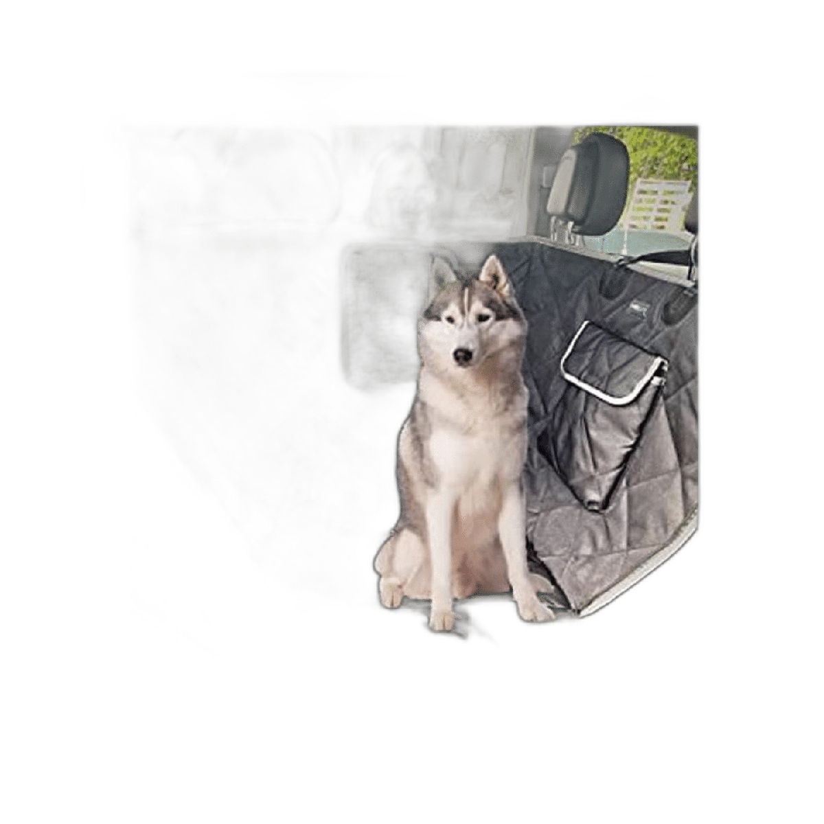 Furdelity Dog Car Seat Cover for Back Seat Half Dog Seat