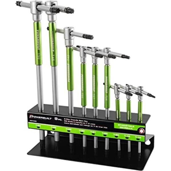 Powerbuilt Juego de llaves Allen hexagonales Torx Star con_1