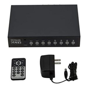Instalador CCTV 4CH Video Color Quad Multiplexor con