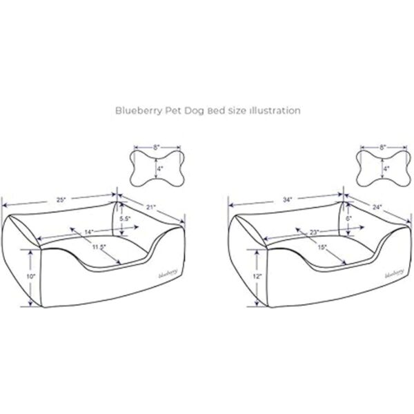 Blueberry Pet Fully Removable Washable Dog Bed Heavy Duty_6