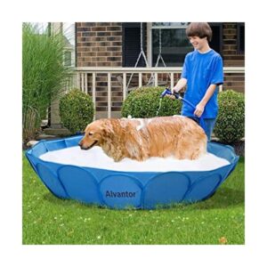 Alvantor Piscina para mascotas para perros bañera_1