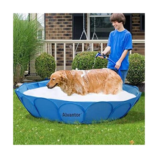 Alvantor Piscina para mascotas para perros bañera_1
