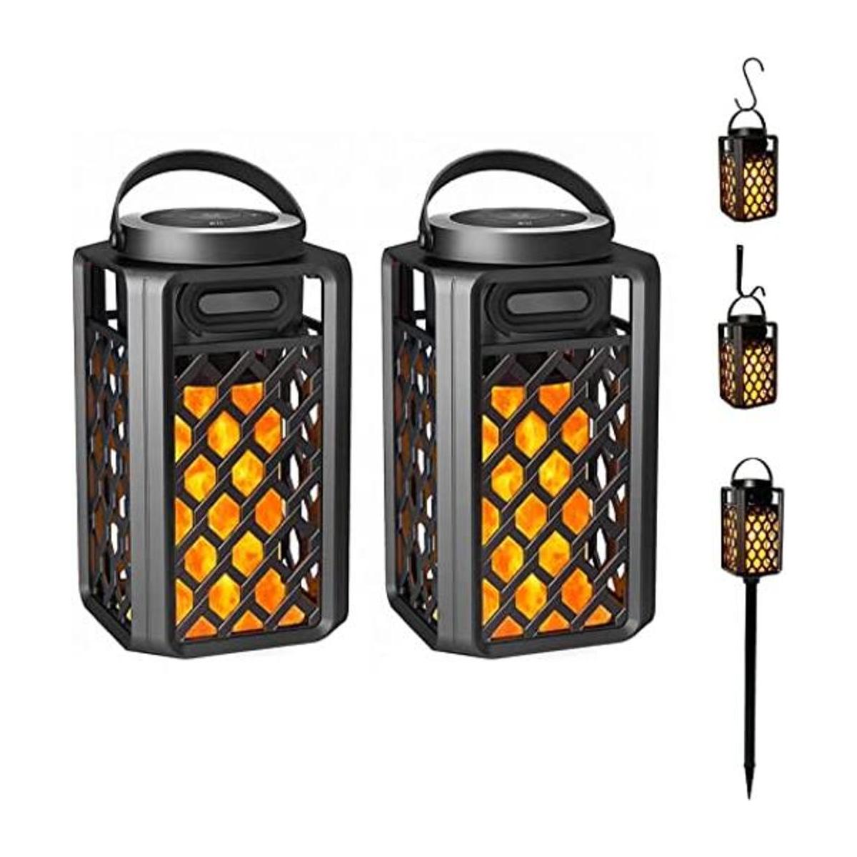 Altavoces Bluetooth portátiles antorcha de llama LED