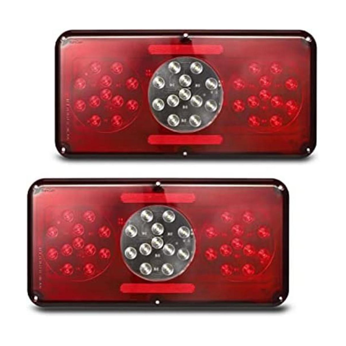 Partsam 2 luces LED rectangulares para remolque
