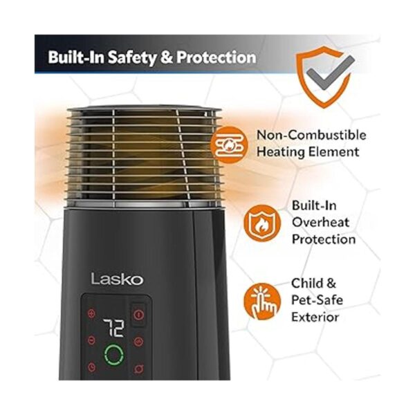 Lasko Calentador oscilante de torre de cerámica de 360_5