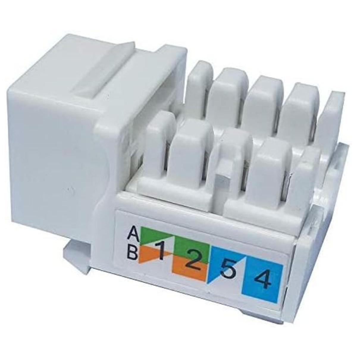 Paquete de 100 conectores Keystone Cat6 Listado UL