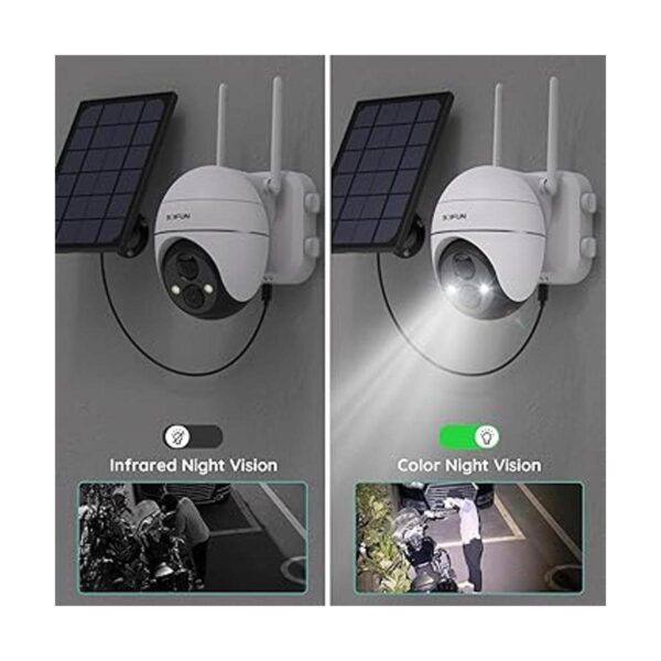 Cámara de seguridad solar al aire libre cámara WiFi_4