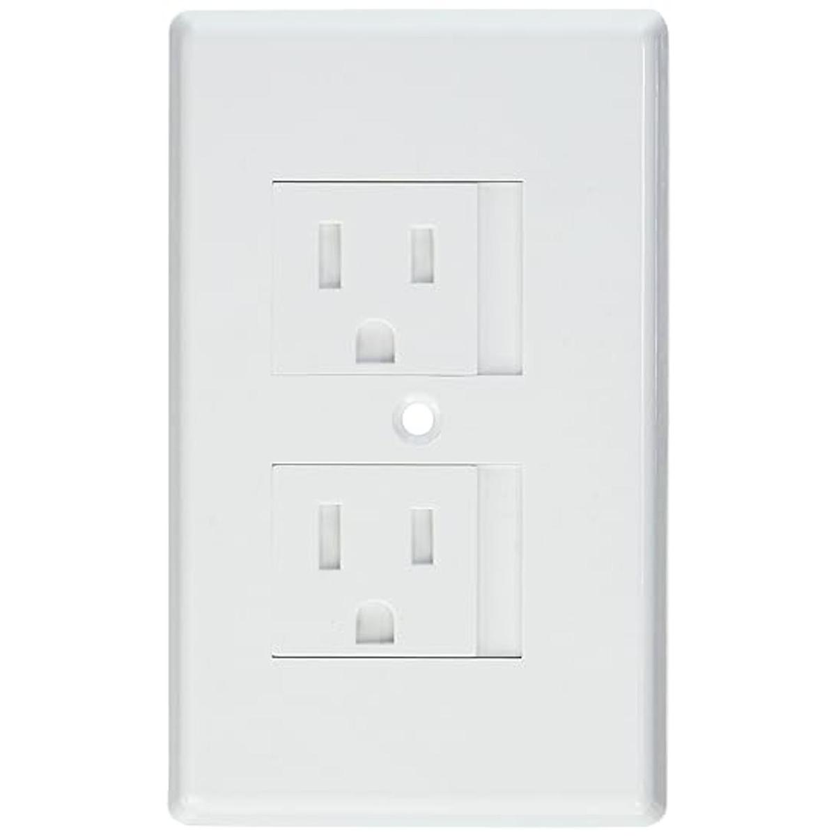 Safe placa para Eléctrico Outlet Color Blanco con un solo