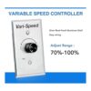 KEN BROWN Ventilador de escape variable de 12 pulgadas