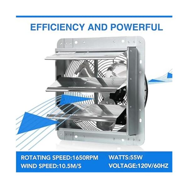 KEN BROWN Ventilador de escape variable de 12 pulgadas
