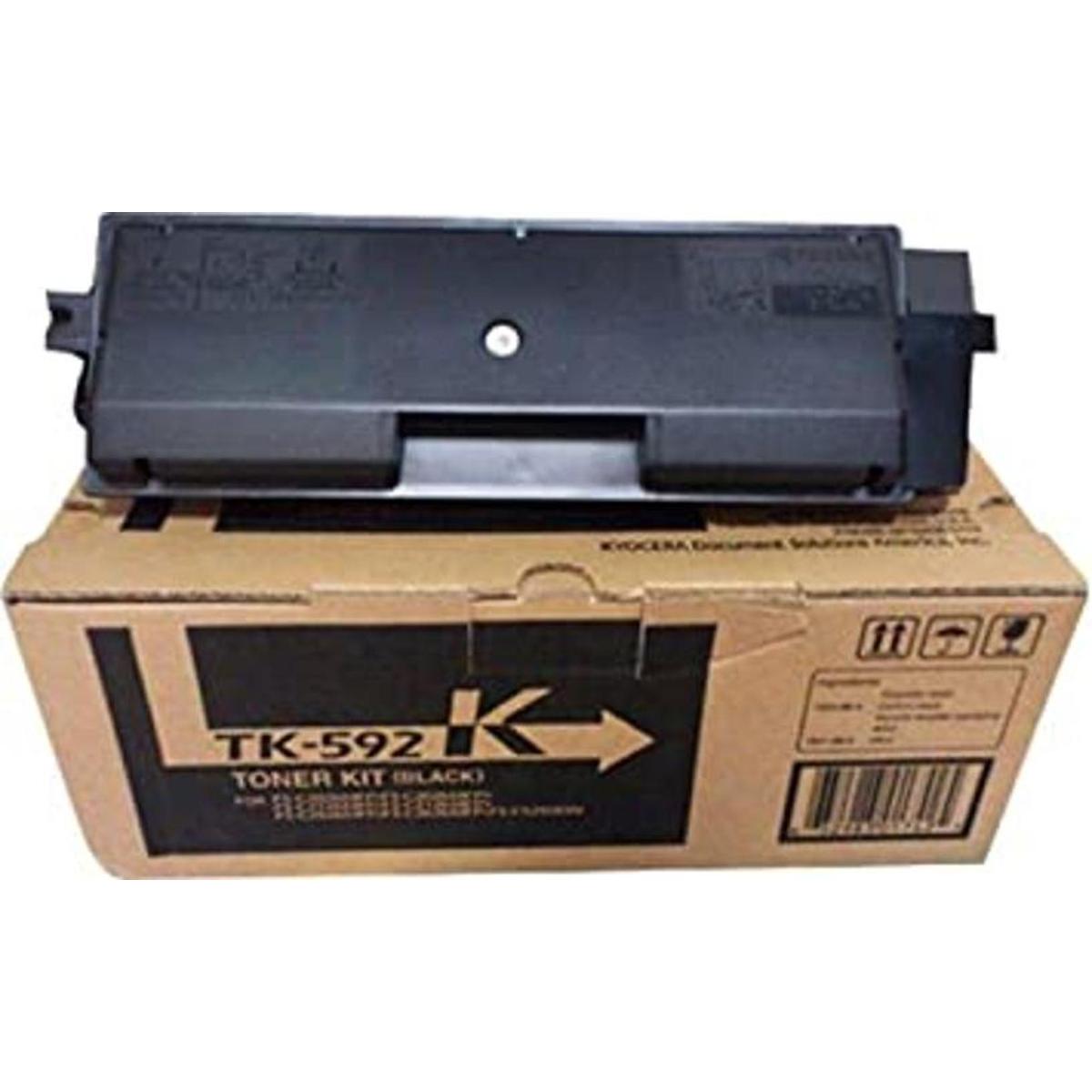 Kyocera TK592 K Black Toner para su uso en fsc2026mfp