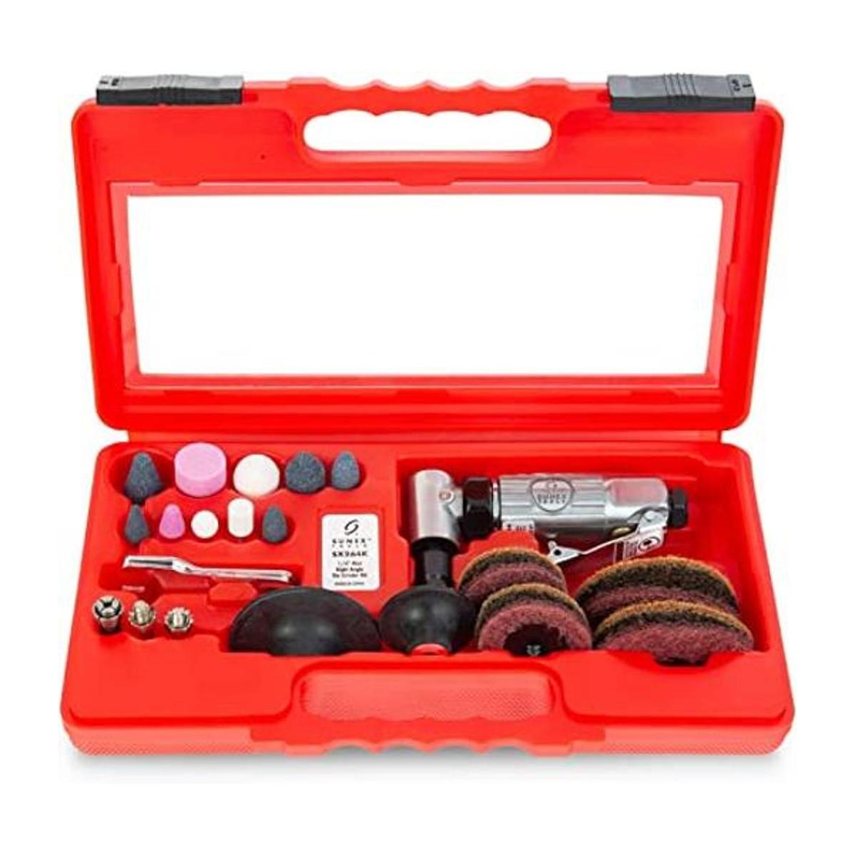 SUNEX TOOLS SX264K kit de molinillo de aire de ángulo