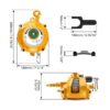 QWORK Equilibrador de resorte equilibrador retráctil de_6
