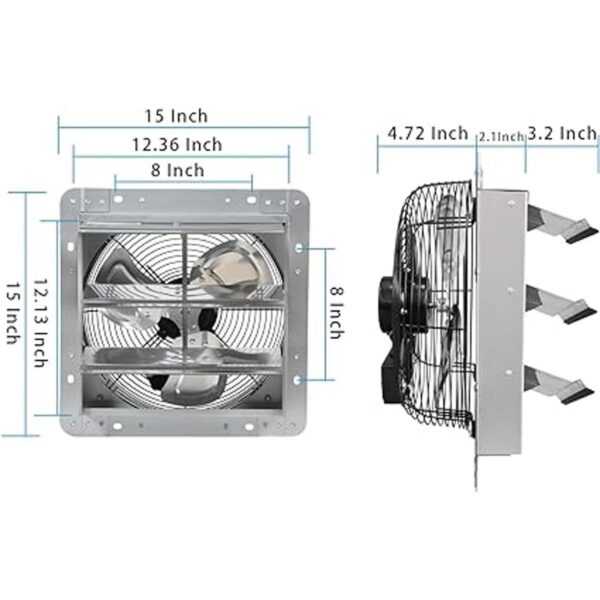 KEN BROWN Ventilador de escape variable de 12 pulgadas