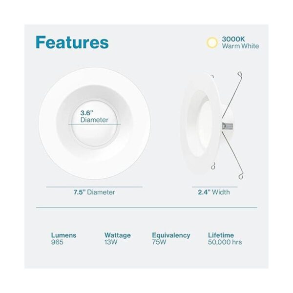 Downlight LED Empotrable de 56 Pulgadas Recorte Suave_2