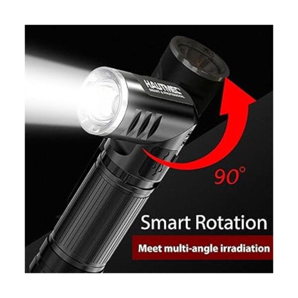 HAUTMEC Swyvel Linterna recargable de 500 lúmenes mini