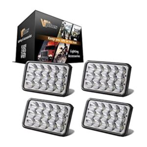 Juego de 4 focos delanteros LED Partsam 4 x 6 sellados de_1