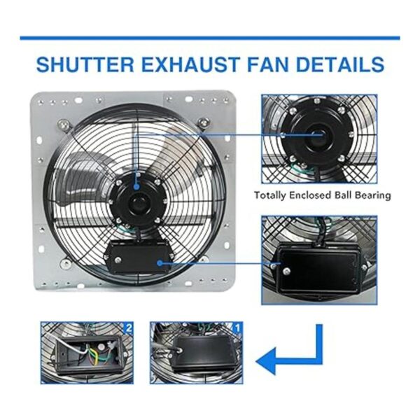 KEN BROWN Ventilador de escape variable de 12 pulgadas