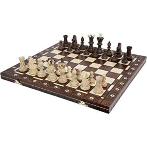 Juego de ajedrez hecho a mano embajador europeo con_1
