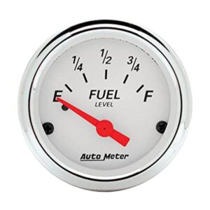 Auto Meter 1315 Arctic White Fuel Level Gauge_1