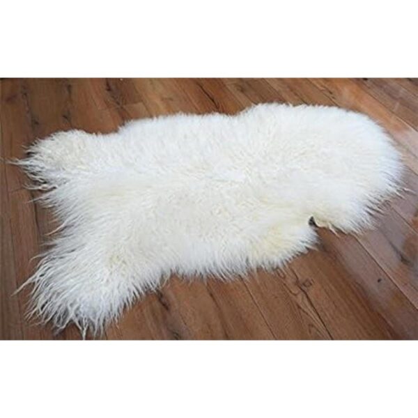 Alfombra tibetana de piel de oveja mongol auténtica piel