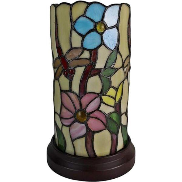 Lámpara decorativa estilo Tiffany de 10 pulgadas de alto_2