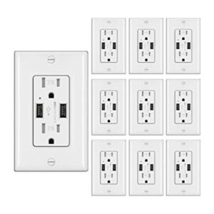 BESTTEN Toma de corriente USB de 3.6 A receptáculo de