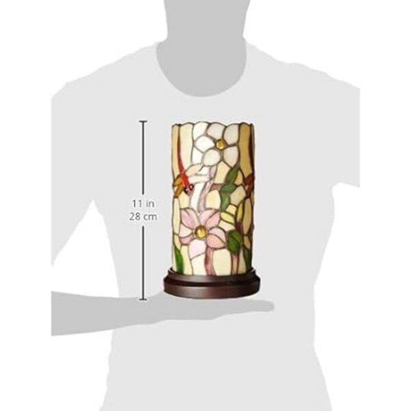 Lámpara decorativa estilo Tiffany de 10 pulgadas de alto_4