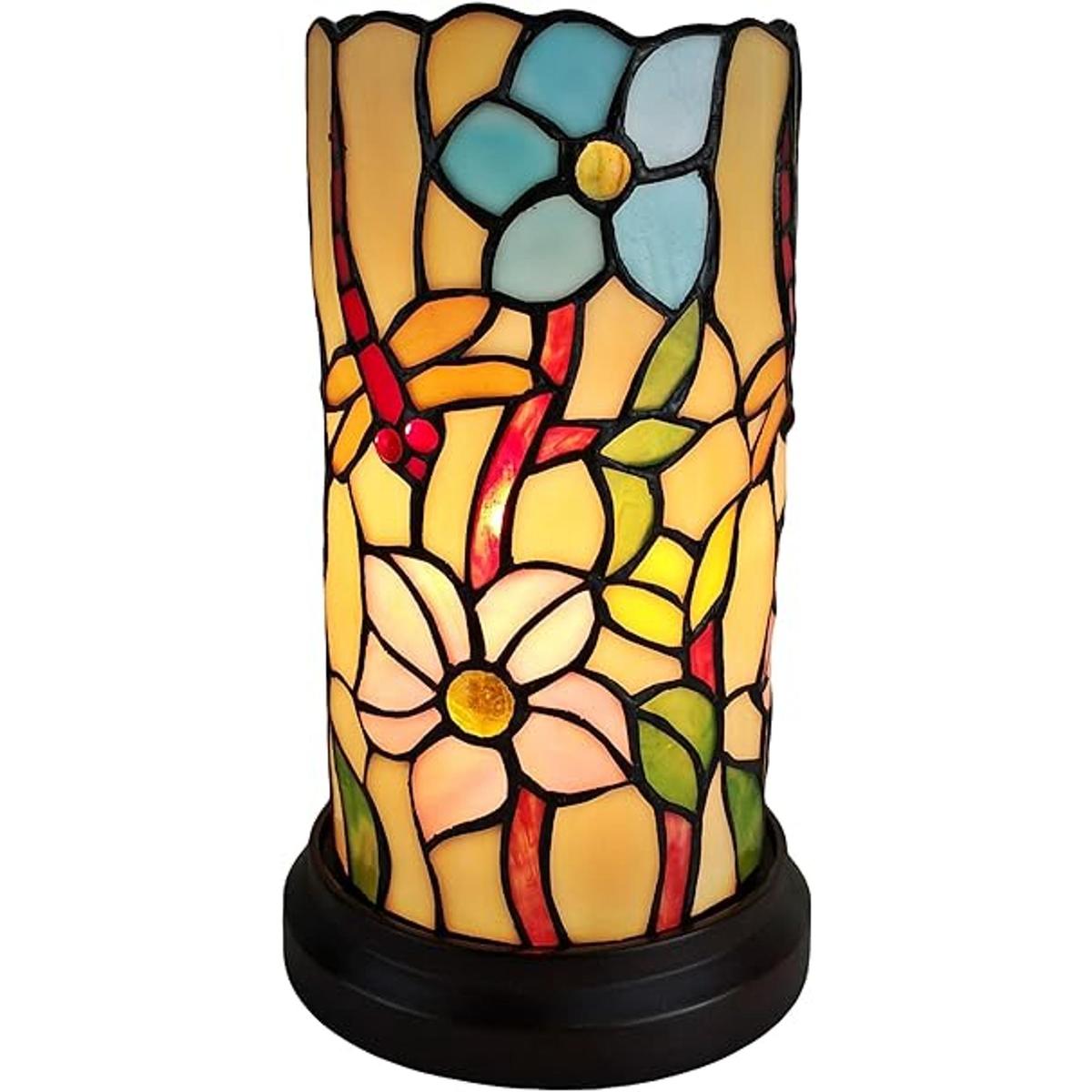 Lámpara decorativa estilo Tiffany de 10 pulgadas de alto