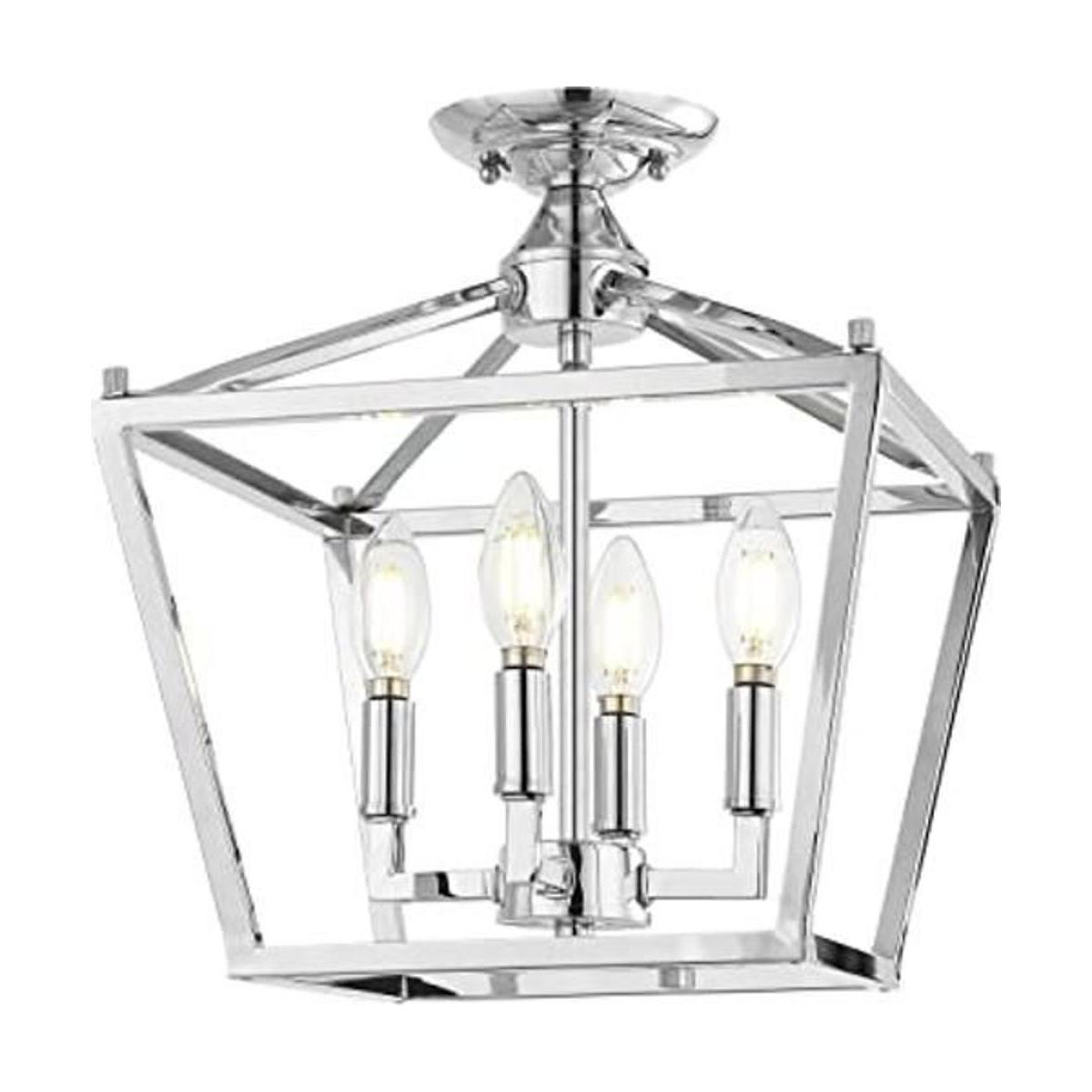 JONATHAN Y JYL7610C Plains Mini farol de hierro con 4