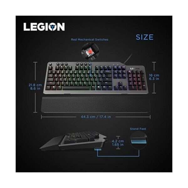 Lenovo GY40T26478 Legion K500 RGB Teclado mecánico para_3