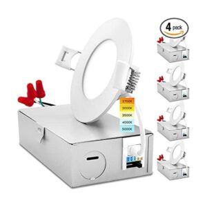 Luxrite Luz LED empotrada ultrafina de 3 pulgadas con caja_1