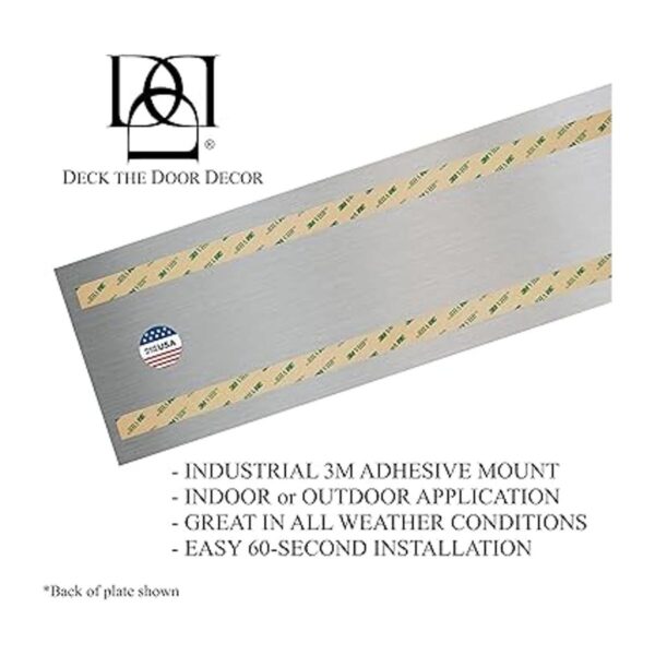 Deck the Door Decor Placa de puerta Aluminio anodizado_4