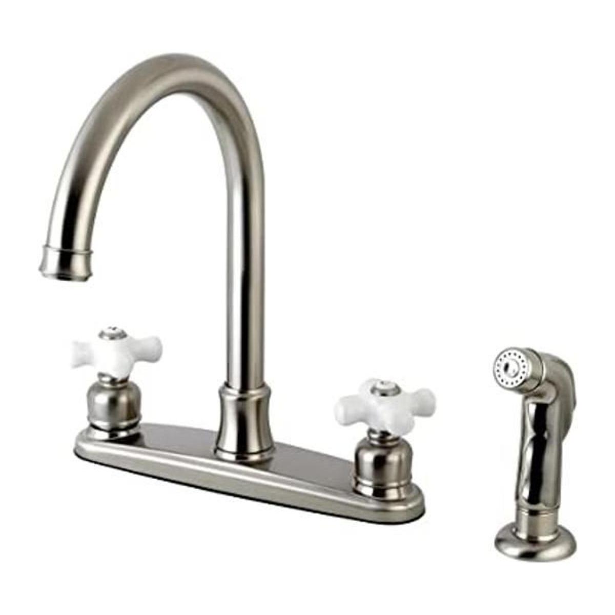 Kingston Brass FB7798PXSP Victorian Grifo de cocina 8.0