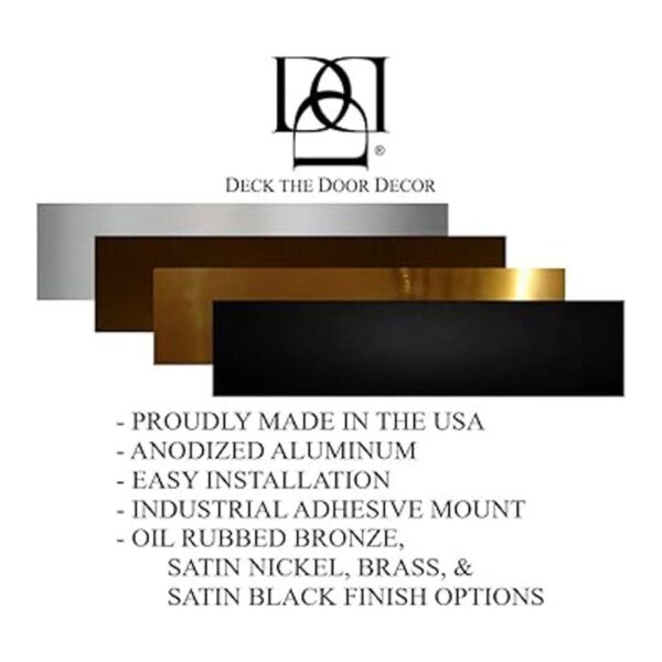 Deck the Door Decor Placa de puerta Aluminio anodizado_3