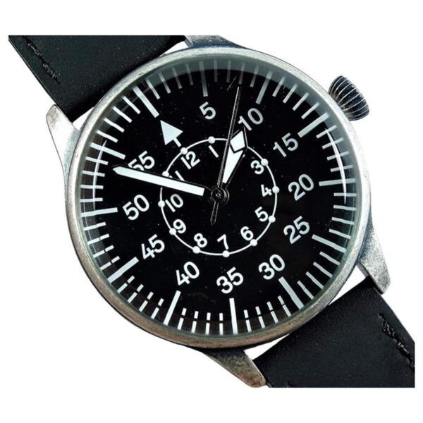 MilTec Reloj aviador vintage con esfera negra Flieger_2