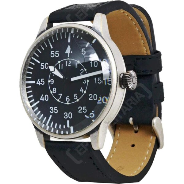 MilTec Reloj aviador vintage con esfera negra Flieger_1
