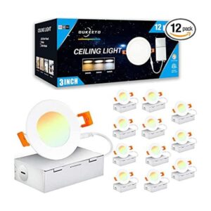 OUKEETO Luz LED empotrable de 3 pulgadas 3000 K 4000 K_1