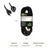 Go Green Power GG13850BK 143 SJTW Cable de extensión