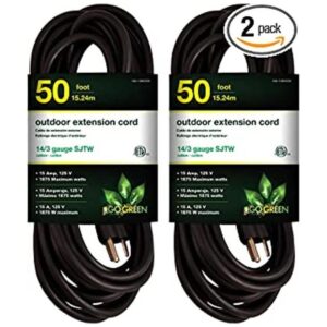 Go Green Power GG13850BK 143 SJTW Cable de extensión