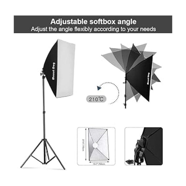 MOUNTDOG Kit de iluminación Softbox 2 x 19.7 x 27.5_4
