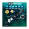 HECLOUD Linterna de buceo de buceo de 1200 lúmenes IPX8_3