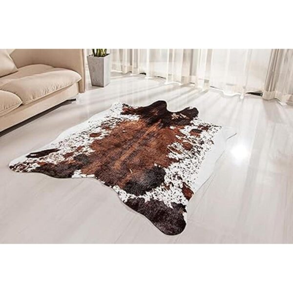 NativeSkins Alfombra de piel de vacuno de imitación