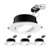 TORCHSTAR Gimbal LED empotrable de 6 pulgadas con caja de_1