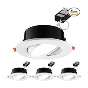 TORCHSTAR Gimbal LED empotrable de 6 pulgadas con caja de_1