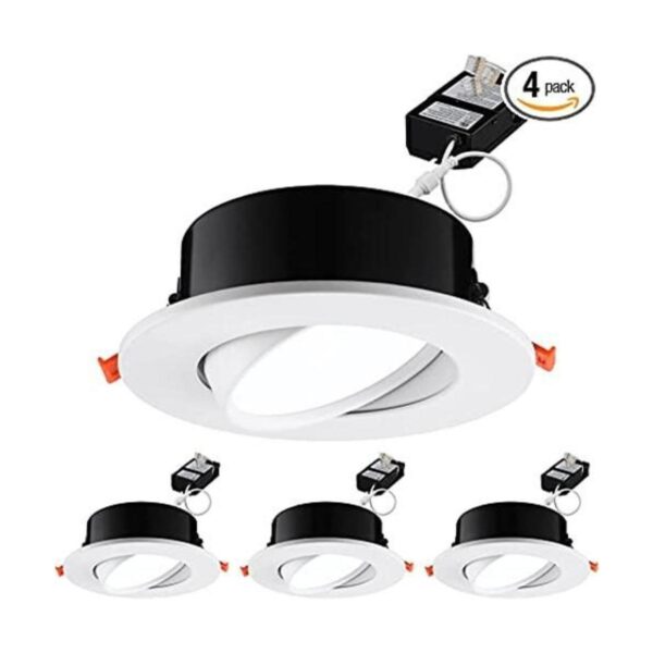 TORCHSTAR Gimbal LED empotrable de 6 pulgadas con caja de_1